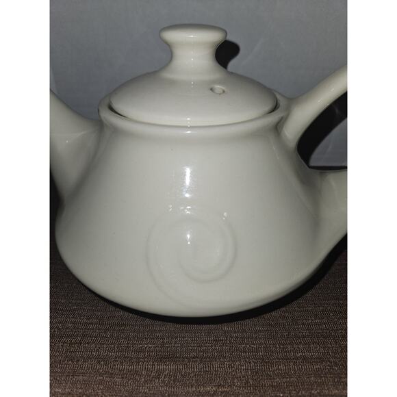 MCM Pearl China Company Aladdin Teapot Swirl 1940's Mid Century - Picture 2 of 6